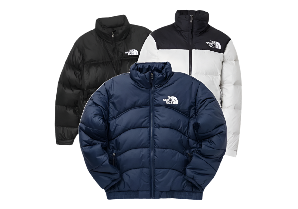 5x NORTH FACE PUFFER JACKET BUNDLE
